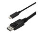 StarTech.com Câble USB-C vers DisplayPort 3m - Adaptateur Vidéo 4K 60Hz pour Thunderbolt 3, Audio 7.1
