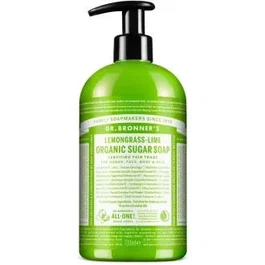 Dr. Bronner's Savon au Sucre Citronnelle-Citron Vert 710 ml