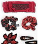Cerdá Set d'accessoires pour cheveux Stranger Things Rouge