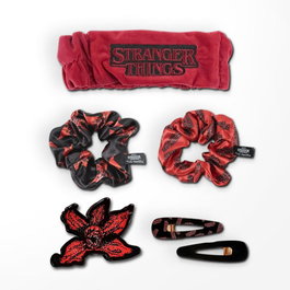 Cerdá Set d'accessoires pour cheveux Stranger Things Rouge