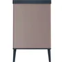 Curver Poubelle de Cuisine sur Pieds 54 Litres - Système Ouverture Touch, Couleur Rose Perle, Modèle VERTO