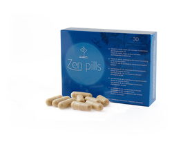 500 Cosmetics, Zen Pills, Complément alimentaire contre l'anxiété et le stress avec L-Tryptophane, Magnésium, Houblon, Passiflore, L-Théanine, Vitamines B6 et B1, 30 capsules