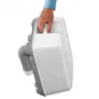 Thetford Porta Potti Qube PP 165 - WC chimique portable, réservoir de 21 litres, eau propre 15 litres, dimensions 383x414x427 mm, gris