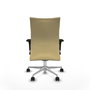 Piqueras Y Crespo Silla Albacete confidente, Similpiel Crème, Mécanisme Sincro, Base Aluminium, Brazos 1D, Ruedas 65mm