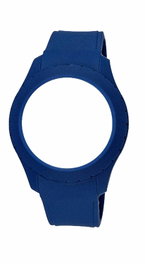 Watxandco Bracelet de montre en silicone bleu 49mm