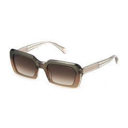Police SPLG21-5306PC Lunettes de soleil Femme Marron dégradé