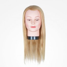 Bifull Tête de mannequin de coiffure femme blond 45cm