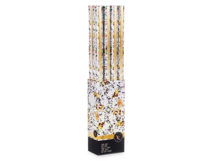 Arte Regal Canon à confetti 99 cm multicolore en papier carton et métal (Set de 24)