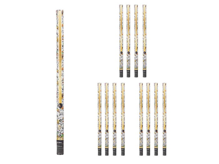 Arte Regal Canon à confetti 99 cm multicolore en papier carton et métal (Set de 24)