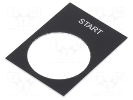 SCHNEIDER ELECTRIC Étiquette START noire 30x40mm