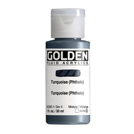 Golden Peinture Acrylique Liquide Turquoise (Thalo) 30 ml