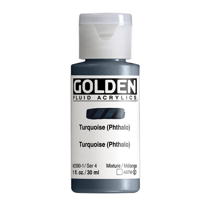Golden Peinture Acrylique Liquide Turquoise (Thalo) 30 ml Golden Peinture Acrylique Liquide Turquoise (Thalo) 30 ml