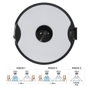EDM Edm Aplique solaire LED estaca 4W 500 lm IP54 avec capteur de mouvement blanc