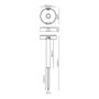EDM Edm Aplique solaire LED estaca 4W 500 lm IP54 avec capteur de mouvement blanc