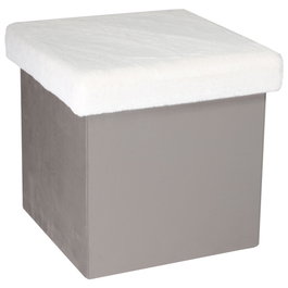 Home Deco Kids Pouf Pliable Gris/Blanco