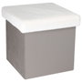 Home Deco Kids Pouf Pliable Gris/Blanco