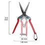 CHIKAMASA Sécateur de récolte T 702 210 mm
