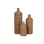 Home ESPRIT Ensemble de 3 Vases Marron Métal Naturel (3 Pièces)