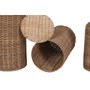 Home ESPRIT Ensemble de 3 Vases Marron Métal Naturel (3 Pièces)