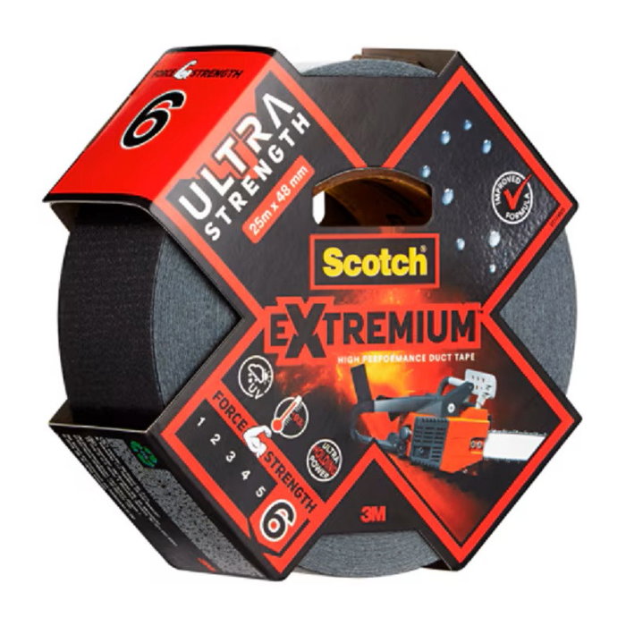 3M Ruban Adhésif Extrême Fort Extremium Dcut Ultra Fuerte, Gris, 48mm x 25m 3M Ruban Adhésif Extrême Fort Extremium Dcut Ultra Fuerte, Gris, 48mm x 25m