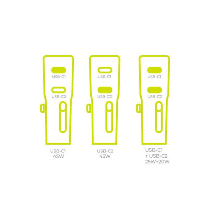 Mobile Origin Adaptateur de Voyage 45 W PW26 EU/US/UK/AU Blanc