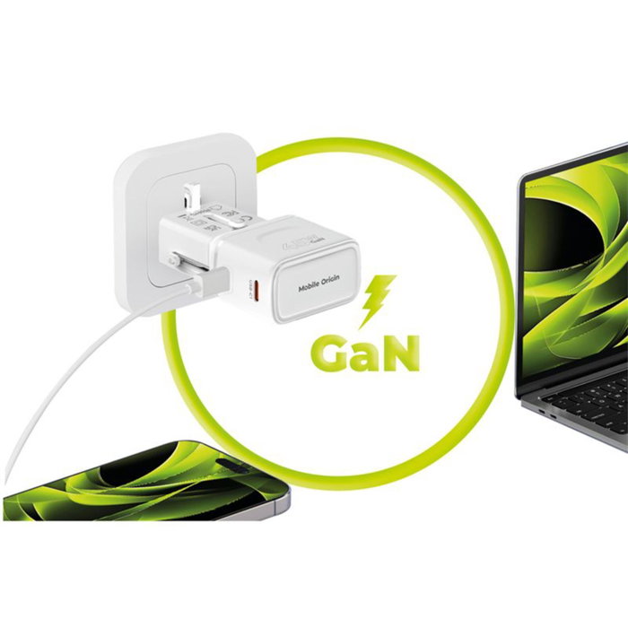 Mobile Origin Adaptateur de Voyage 45 W PW26 EU/US/UK/AU Blanc