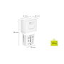 Mobile Origin Adaptateur de Voyage 45 W PW26 EU/US/UK/AU Blanc