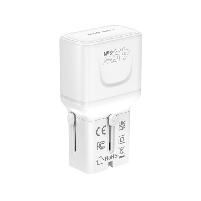 Mobile Origin Adaptateur de Voyage 45 W PW26 EU/US/UK/AU Blanc