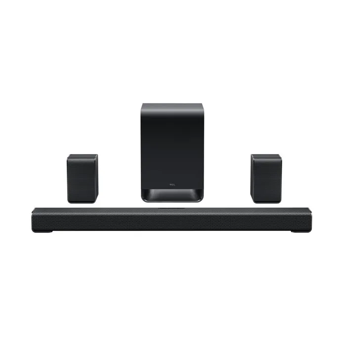 TCL S65K Barre de son Dolby Atmos 5.1 avec caisson de basses sans fil et enceintes arrière surround