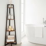 Max Home Étagère 4 Étagères Noir Fer et Bois MDF