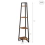 Max Home Étagère 4 Étagères Noir Fer et Bois MDF