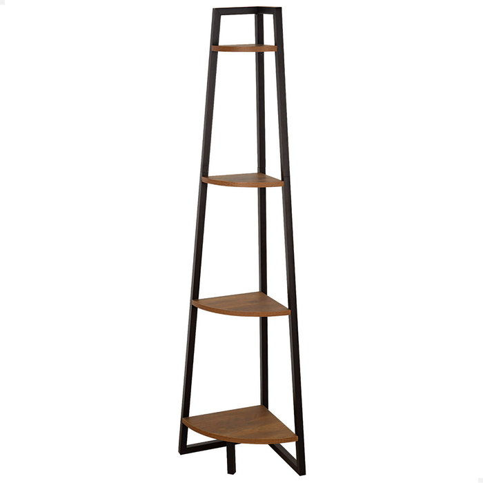 Max Home Étagère 4 Étagères Noir Fer et Bois MDF Max Home Étagère 4 Étagères Noir Fer et Bois MDF