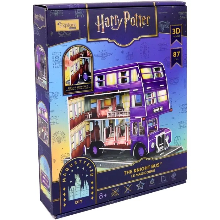 Explora Puzzle 3D Magicobus 540310 Licence Harry Potter 87 Pièces - Décoration à Assembler