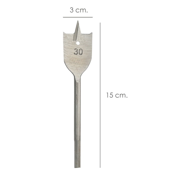 WOLFPACK LINEA PROFESIONAL Mèche à bois plate 3 pointes 30,00 mm