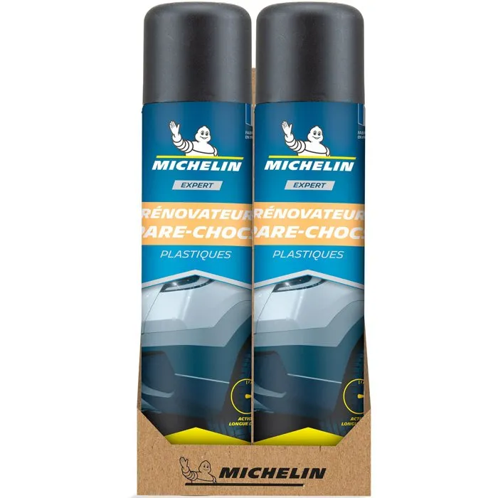 Michelin Renovateur Par Chocs - Traitement longue durée pour pare-chocs et plastiques extérieurs automobiles (rétroviseurs, baguettes, protections) Michelin Renovateur Par Chocs - Traitement longue durée pour pare-chocs et plastiques extérieurs automobiles (rétroviseurs, baguettes, protections)