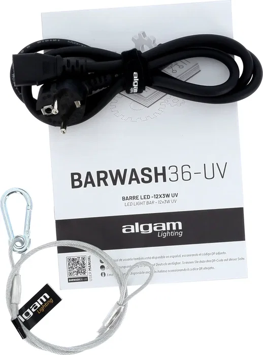 ALGAMLIGHT Barwash 36 UV Barre LED 12x3W UV DMX pour Scène Événement