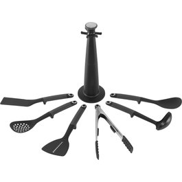 Joseph Joseph Elevate Carousel Ensemble d'ustensiles de cuisine, Gris / Argent