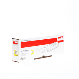 OKI Cartouche Toner 44844505 Jaune - Cartouche d'encre pour imprimante