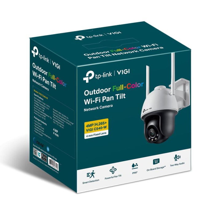 TP-LINK VIGI C540-W(4mm) - Caméra IP de surveillance extérieure WiFi, 5 MP, vision nocturne, étanche