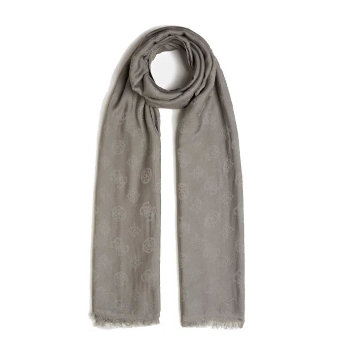 Guess Ninette Écharpe Jacquard Gris Guess Ninette Écharpe Jacquard Gris