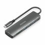 Hub USB Aisens 7 EN 1 Gris 100 W