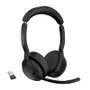 Jabra Evolve2 55 MS Stéréo Casque Bluetooth USB-A Réduction de Bruit Active Noir (25599999999)