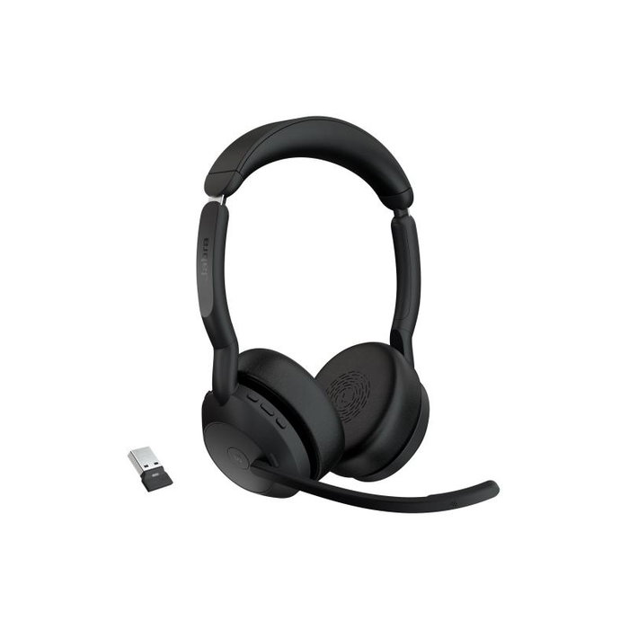 Jabra Evolve2 55 MS Stéréo Casque Bluetooth USB-A Réduction de Bruit Active Noir (25599999999) Jabra Evolve2 55 MS Stéréo Casque Bluetooth USB-A Réduction de Bruit Active Noir (25599999999)