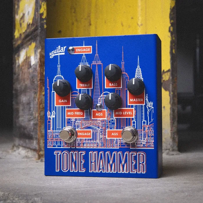 AGUILAR Tone Hammer Limited NYC Skyline Pédale Préampli Basse Édition Limitée Aguilar