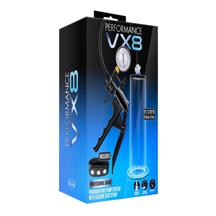 Pompe à pénis Blush Performance VX8 Noir