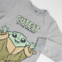 Cerdá Sweatshirt Cotton Brushed The Mandalorian Grogu avec motif Star Wars, Taille 10 ans, Couleur Beige