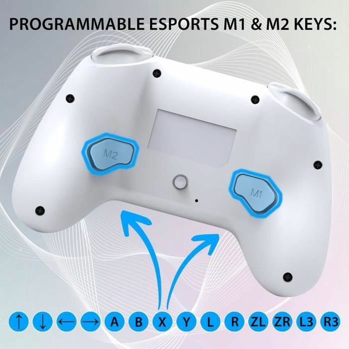 Subsonic Manette sans fil Blanc pour Switch et Switch 2