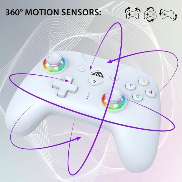Subsonic Manette sans fil Blanc pour Switch et Switch 2