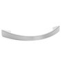 Trentadue Tirador Lucas L156 C128 en zamak avec finition RAL 9006 gris clair pour tiroirs et portes