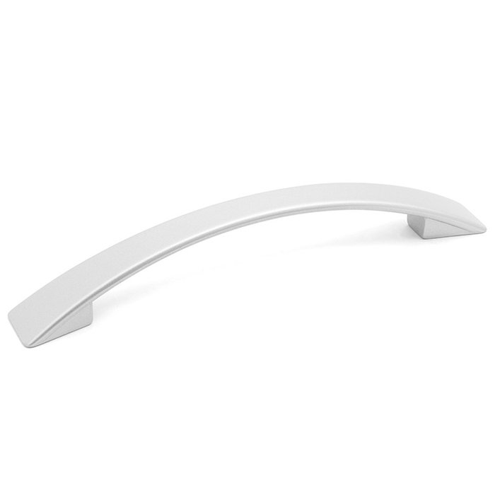 Trentadue Tirador Lucas L156 C128 en zamak avec finition RAL 9006 gris clair pour tiroirs et portes